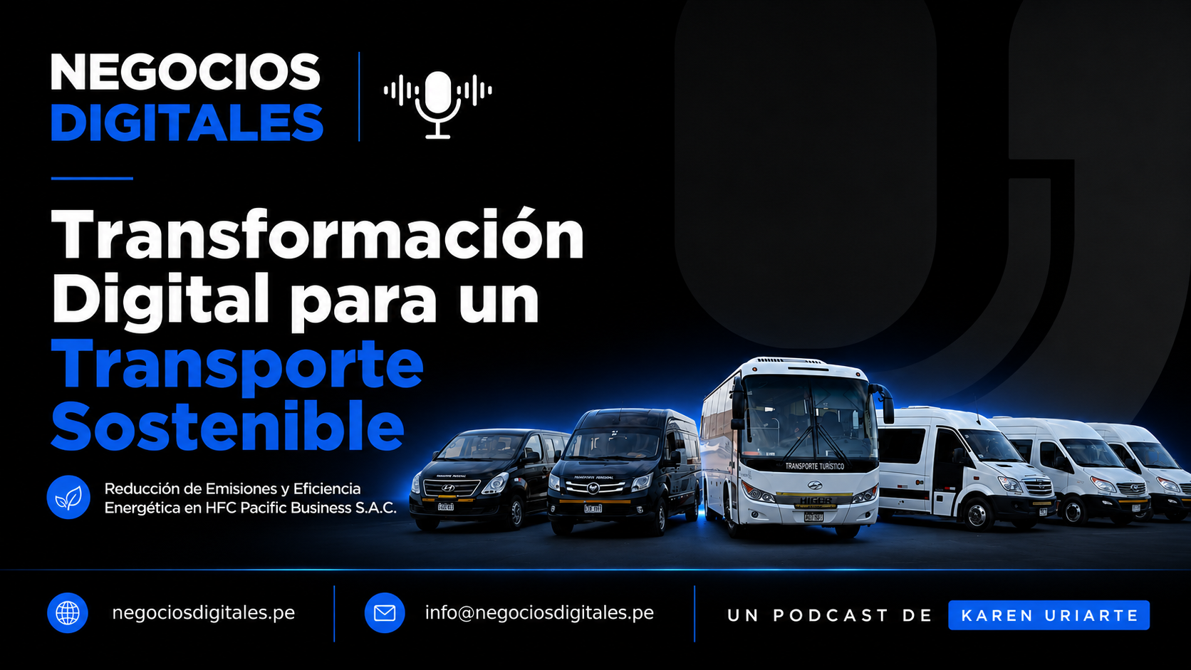 Podcast Negocios Digitales Karen Uriarte Transporte Sostenible Mipymes Digitales